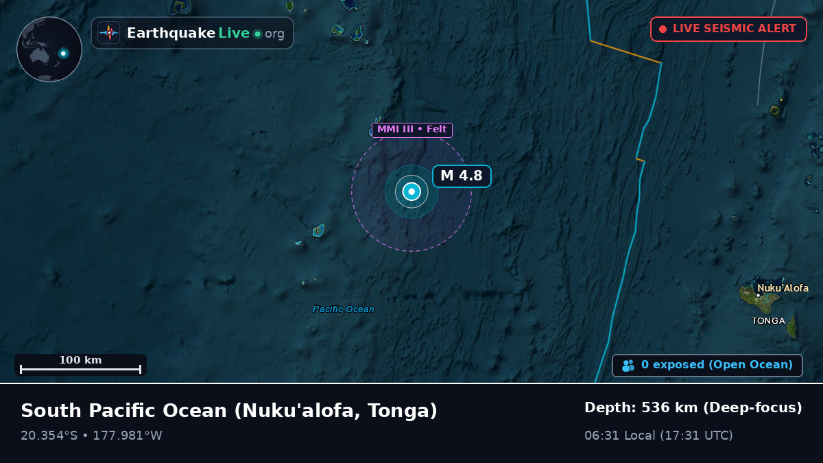South Pacific Ocean (Tonga)