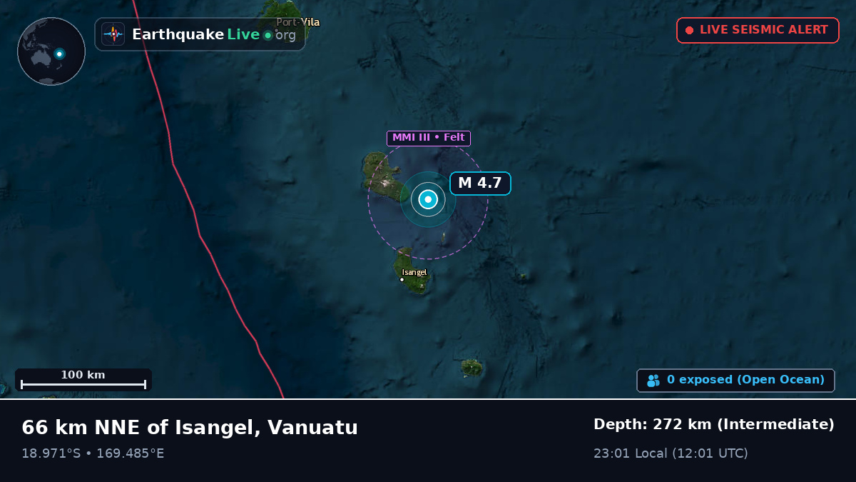 Off the coast of Port Vila, Vanuatu