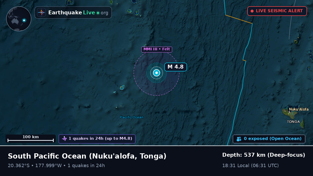 South Pacific Ocean (Tonga)