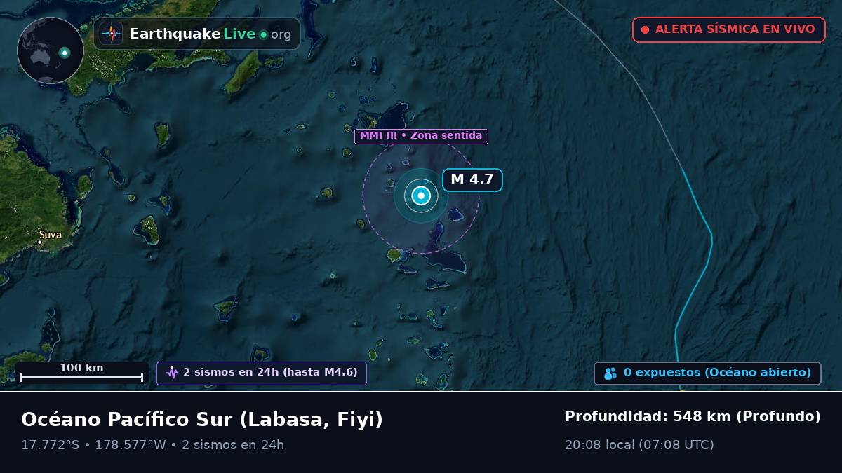 Océano Pacífico Sur (Fiyi)