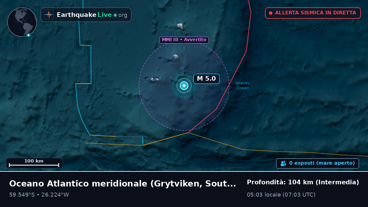 Oceano Atlantico meridionale (South Georgia and the Islands)