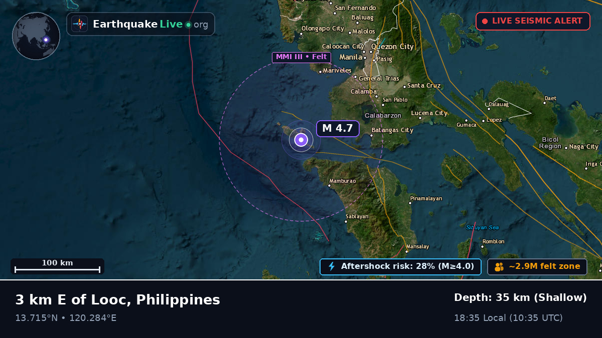 Off the coast of Batangas, Philippines