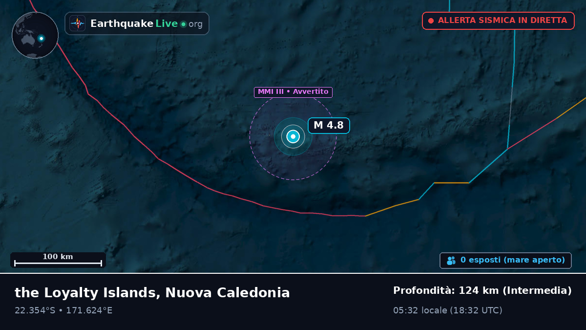 Oceano Pacifico meridionale (Nuova Caledonia)