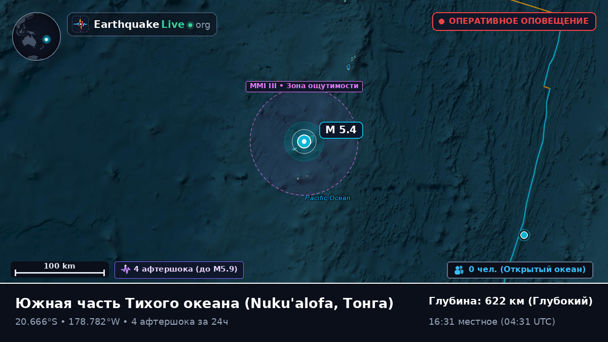 Южная часть Тихого океана (Тонга)