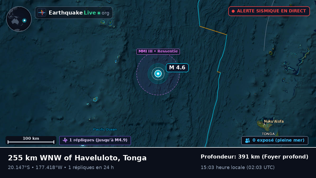 Océan Pacifique Sud (Tonga)