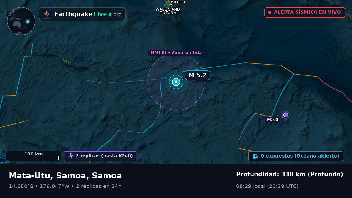 Océano Pacífico Sur (Samoa)