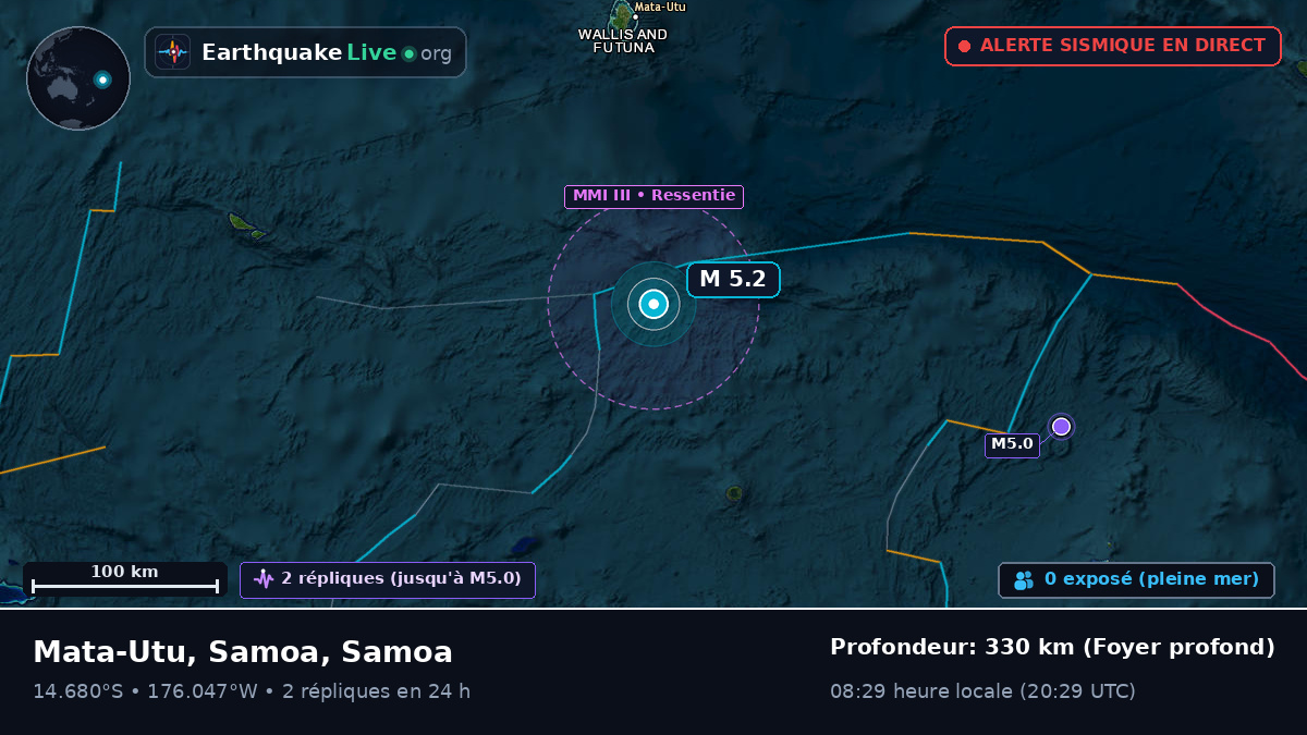 Océan Pacifique Sud (Samoa)