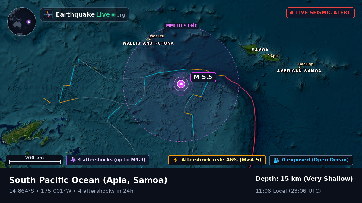 South Pacific Ocean (Samoa)