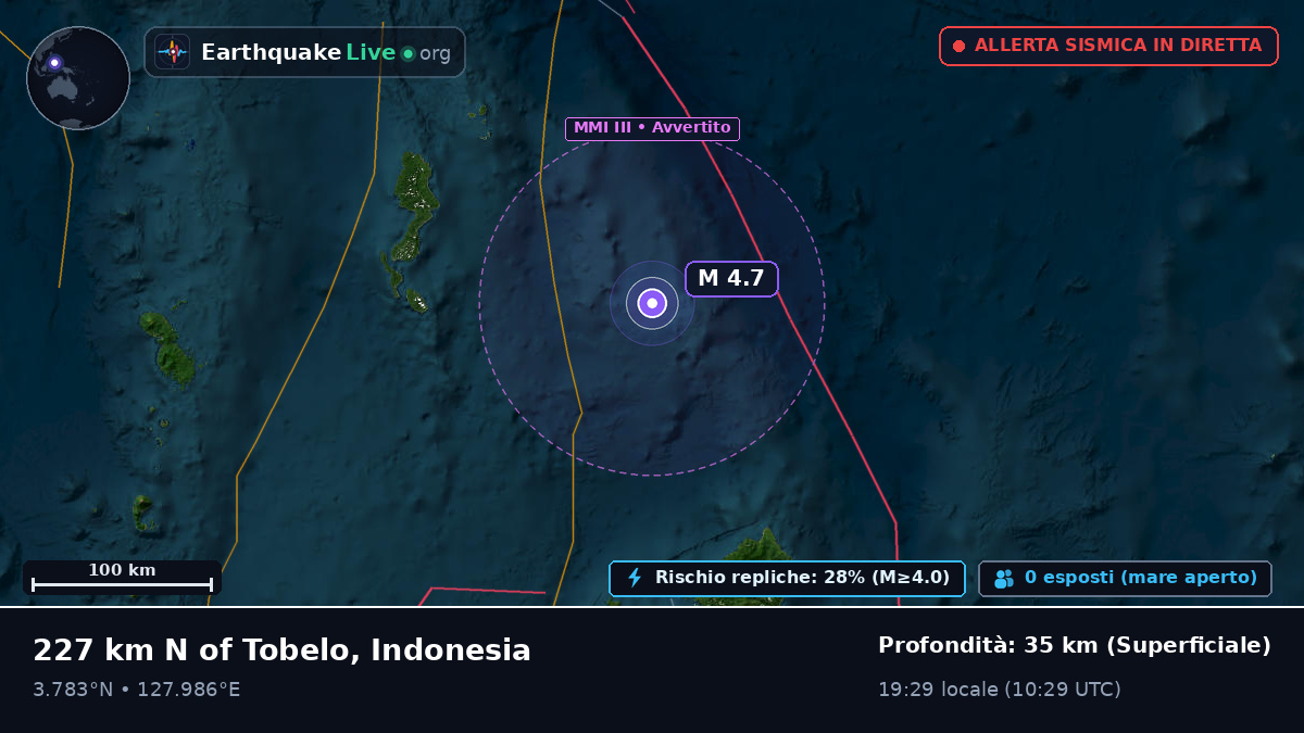 Oceano Pacifico settentrionale (Indonesia)