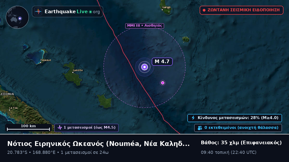 Νότιος Ειρηνικός Ωκεανός (Νέα Καληδονία)