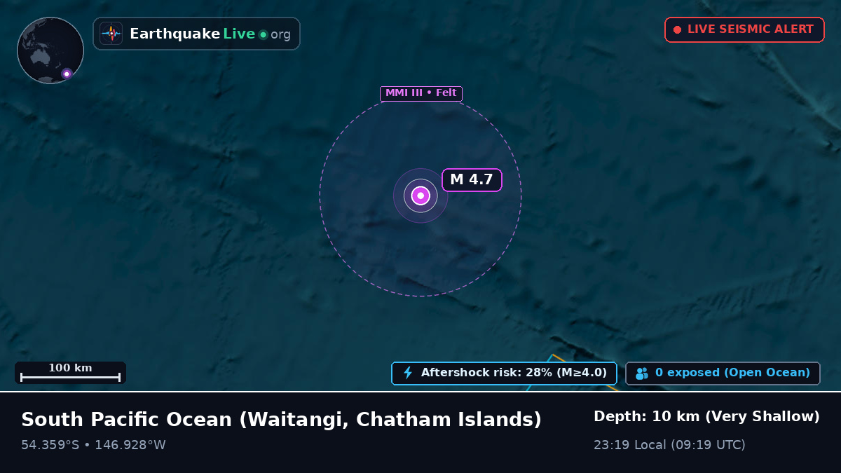 South Pacific Ocean (Chatham Islands)