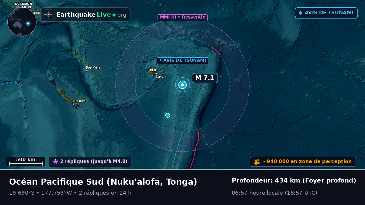 Océan Pacifique Sud (Tonga)