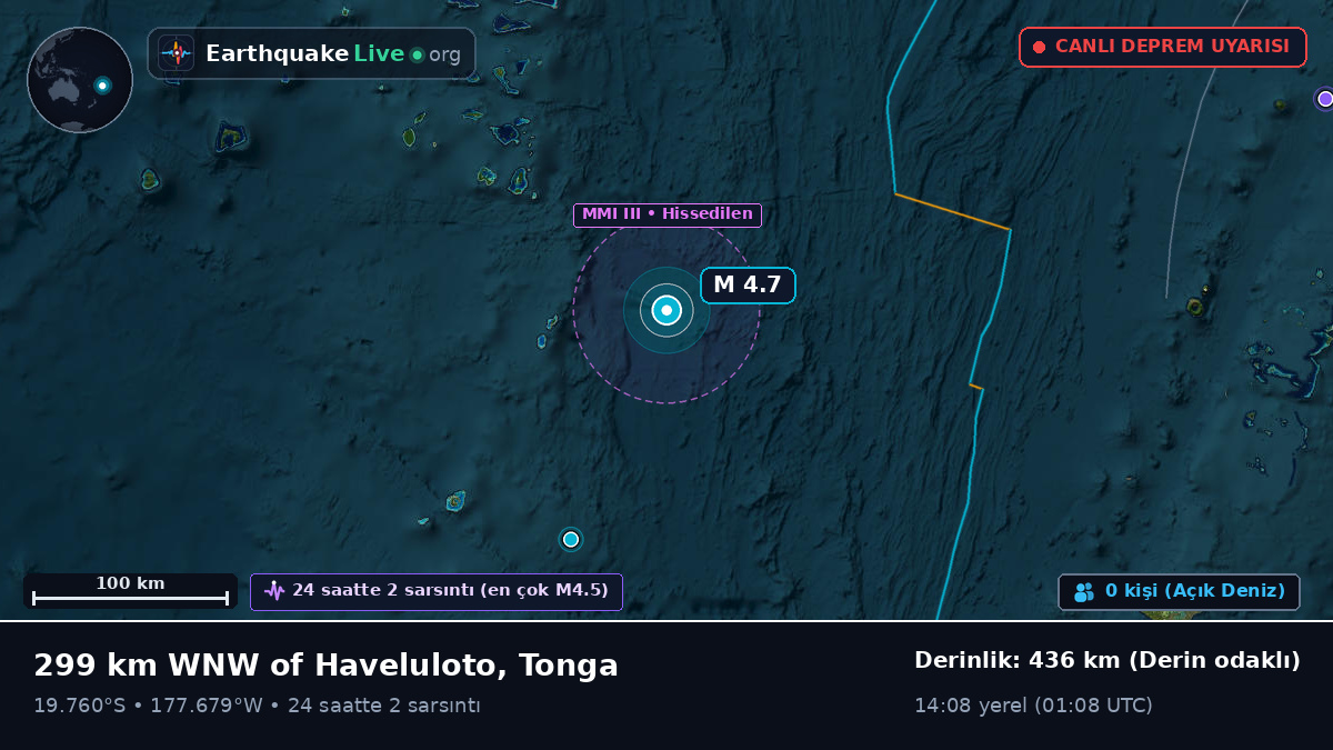 Güney Pasifik Okyanusu (Tonga)