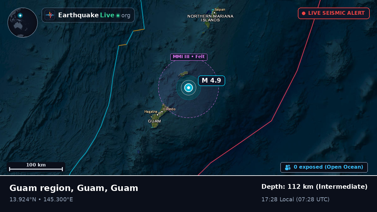 Off the coast of Agana, Guam