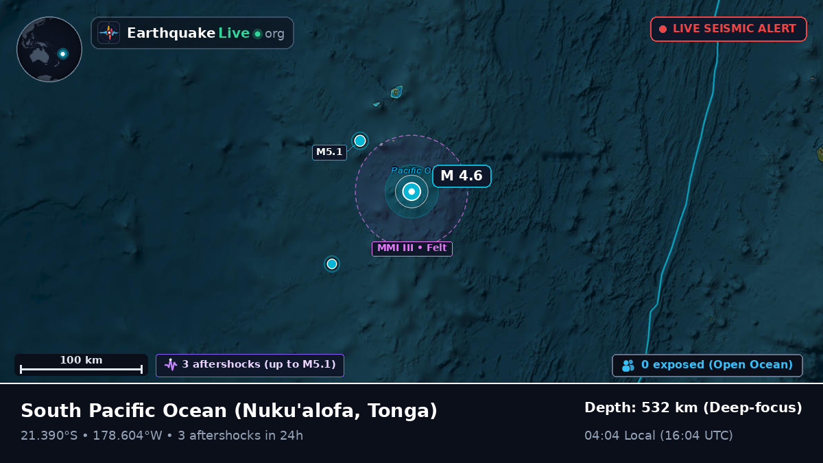 South Pacific Ocean (Tonga)