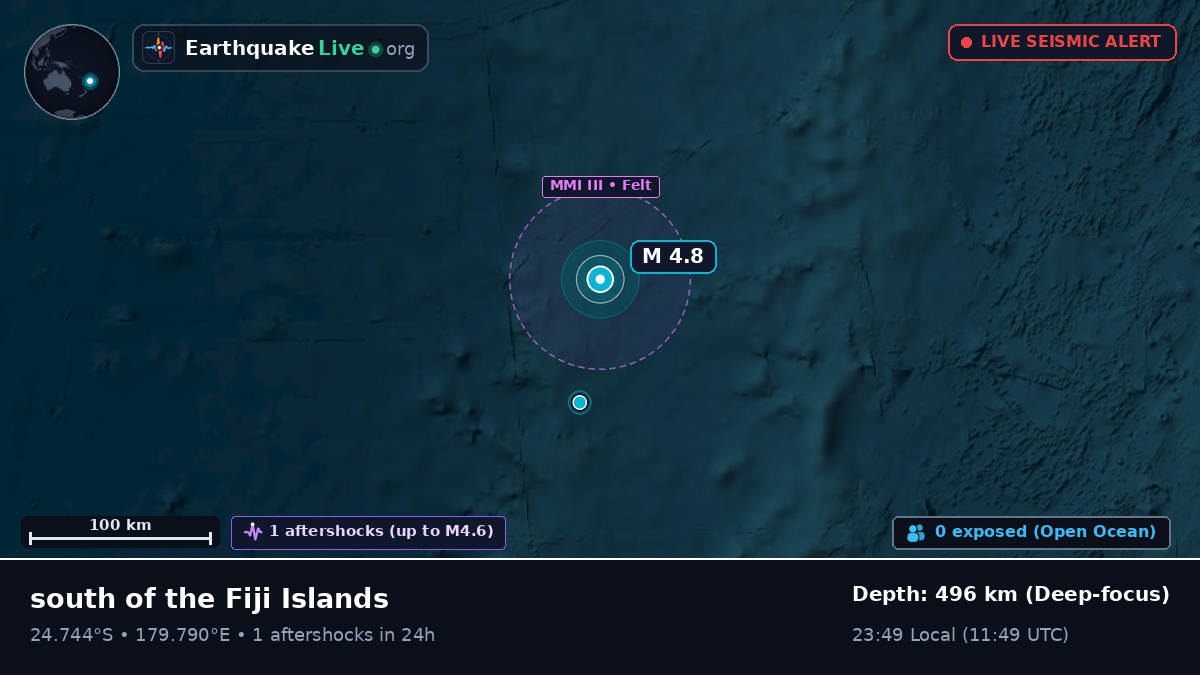 South Pacific Ocean (Kermadec Islands)