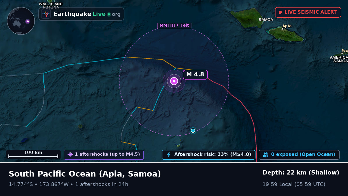 South Pacific Ocean (Samoa)