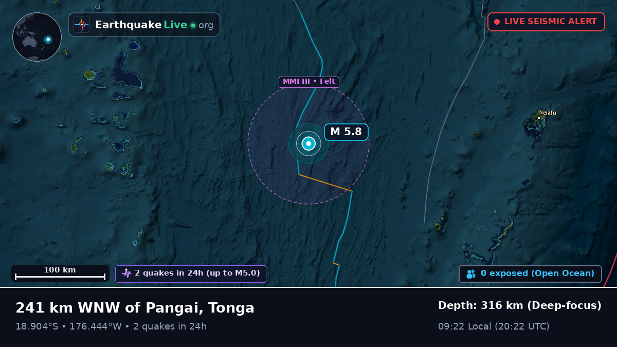 South Pacific Ocean (Tonga)
