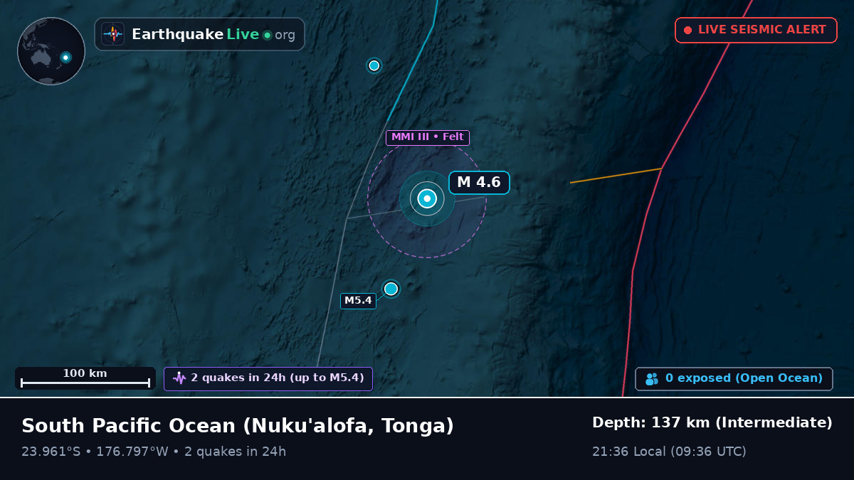 South Pacific Ocean (Tonga)