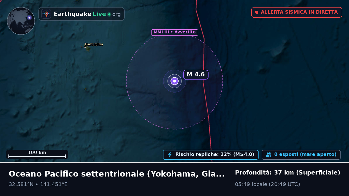 Oceano Pacifico settentrionale (Giappone)
