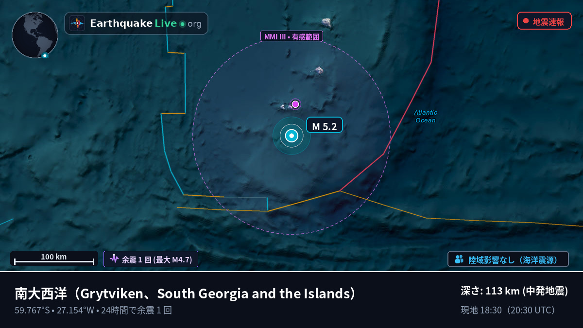 南大西洋 (South Georgia and the Islands)