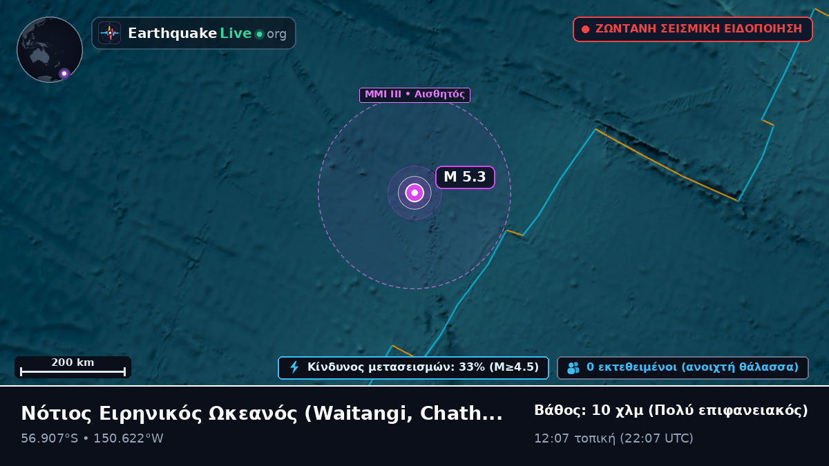 Νότιος Ειρηνικός Ωκεανός (Chatham Islands)