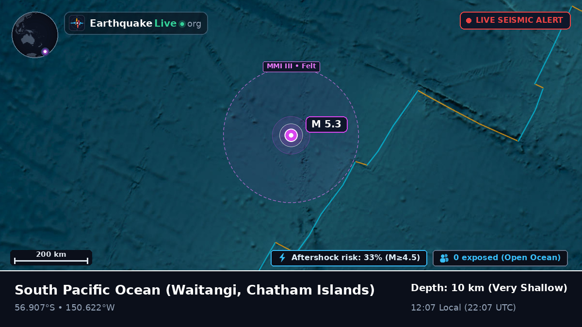 South Pacific Ocean (Chatham Islands)