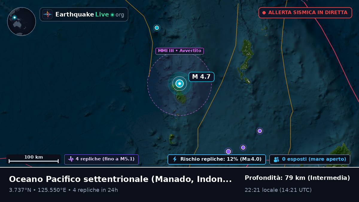 Oceano Pacifico settentrionale (Indonesia)