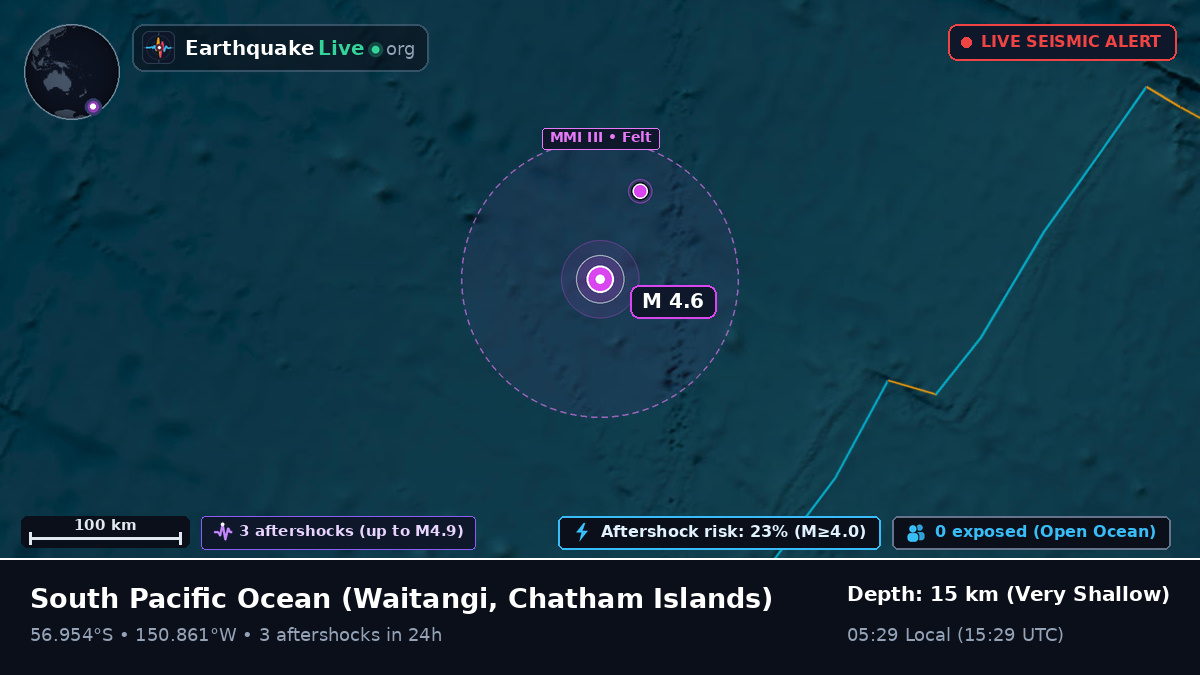 South Pacific Ocean (Chatham Islands)