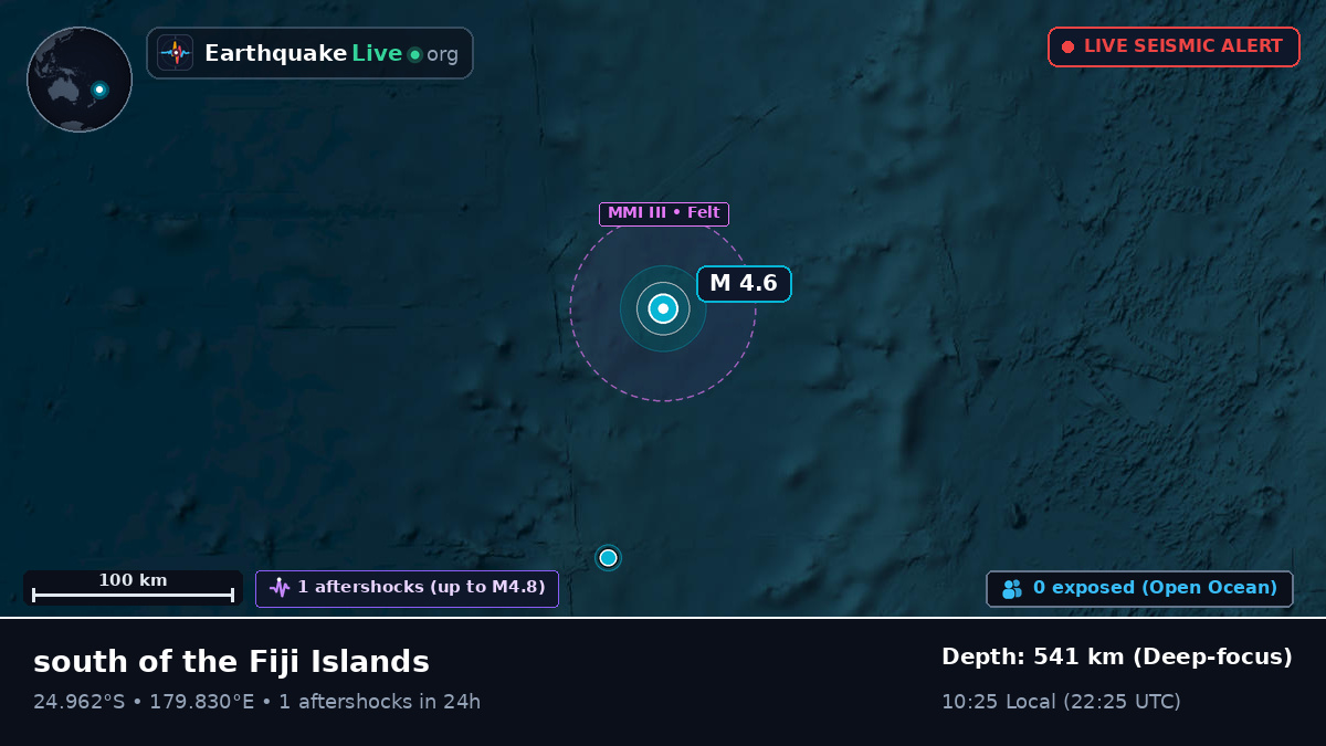 South Pacific Ocean (Kermadec Islands)