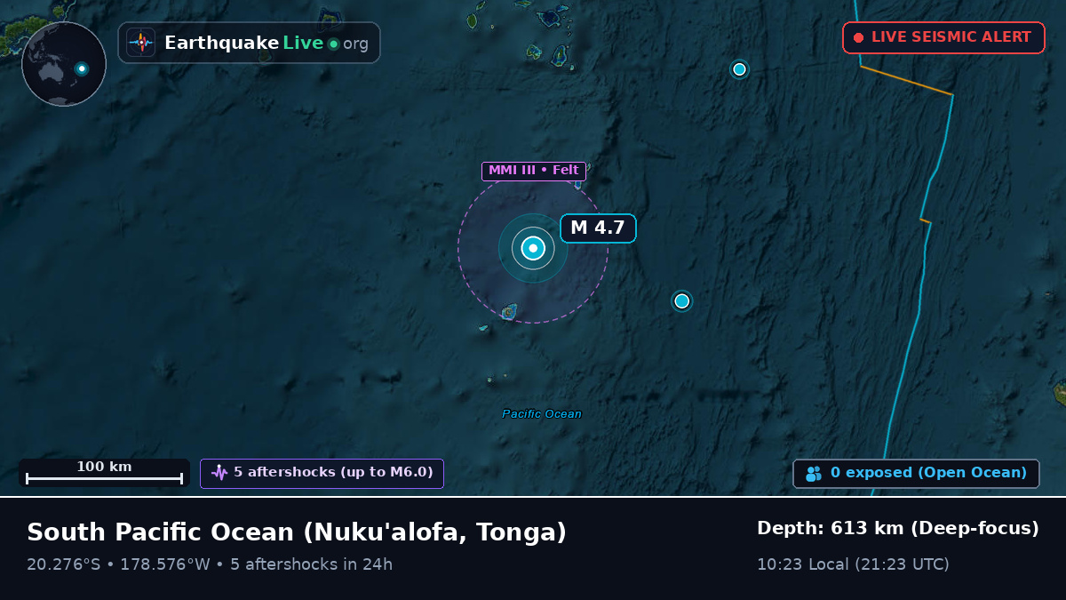 South Pacific Ocean (Tonga)