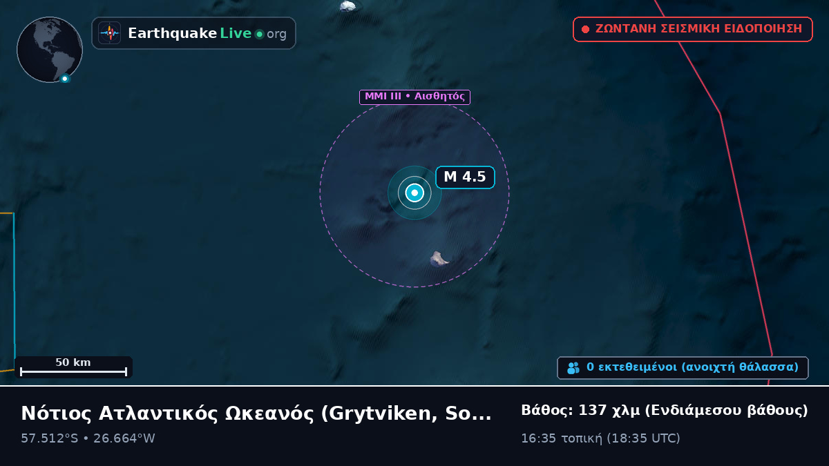 Νότιος Ατλαντικός Ωκεανός (South Georgia and the Islands)