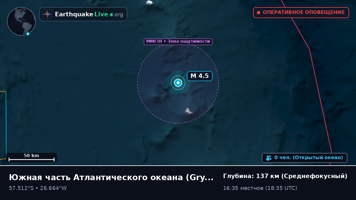 Южная часть Атлантического океана (South Georgia and the Islands)