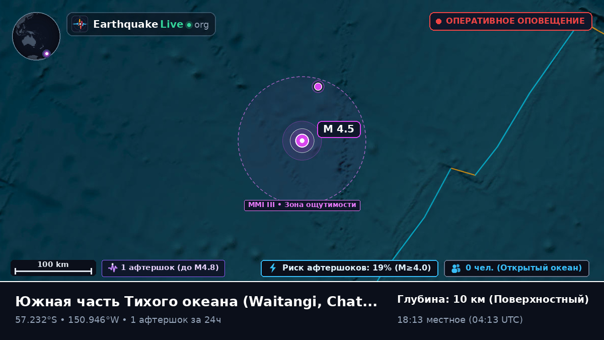 Южная часть Тихого океана (Chatham Islands)