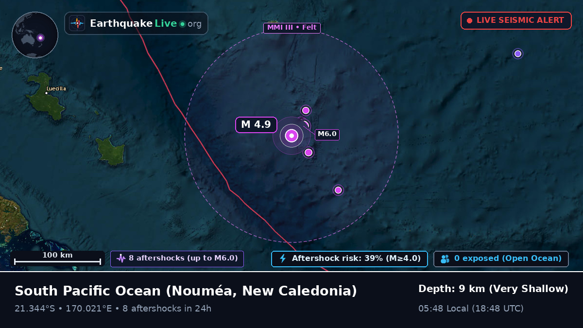 South Pacific Ocean (New Caledonia)