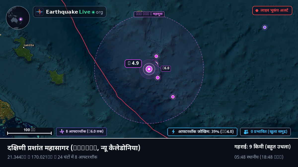 दक्षिणी प्रशांत महासागर (न्यू कैलेडोनिया)