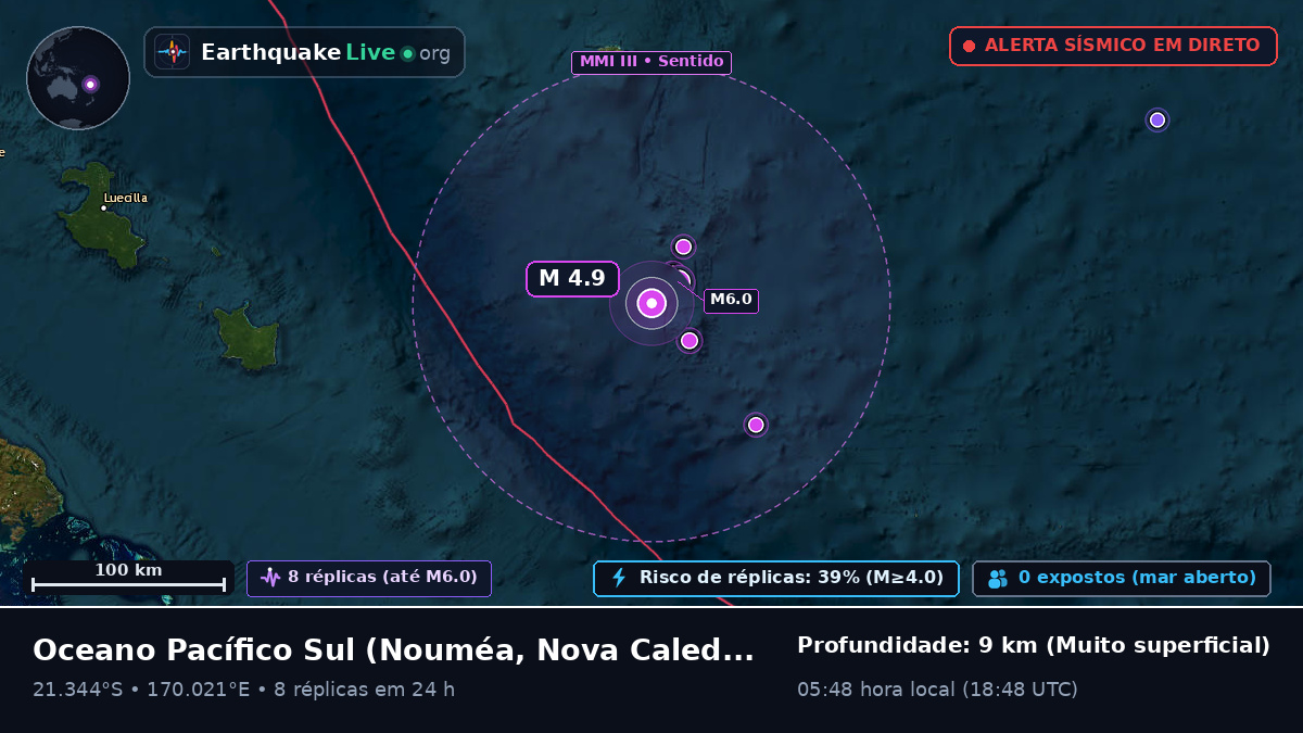 Oceano Pacífico Sul (Nova Caledónia)