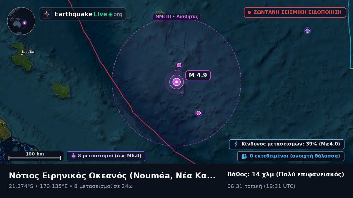 Νότιος Ειρηνικός Ωκεανός (Νέα Καληδονία)
