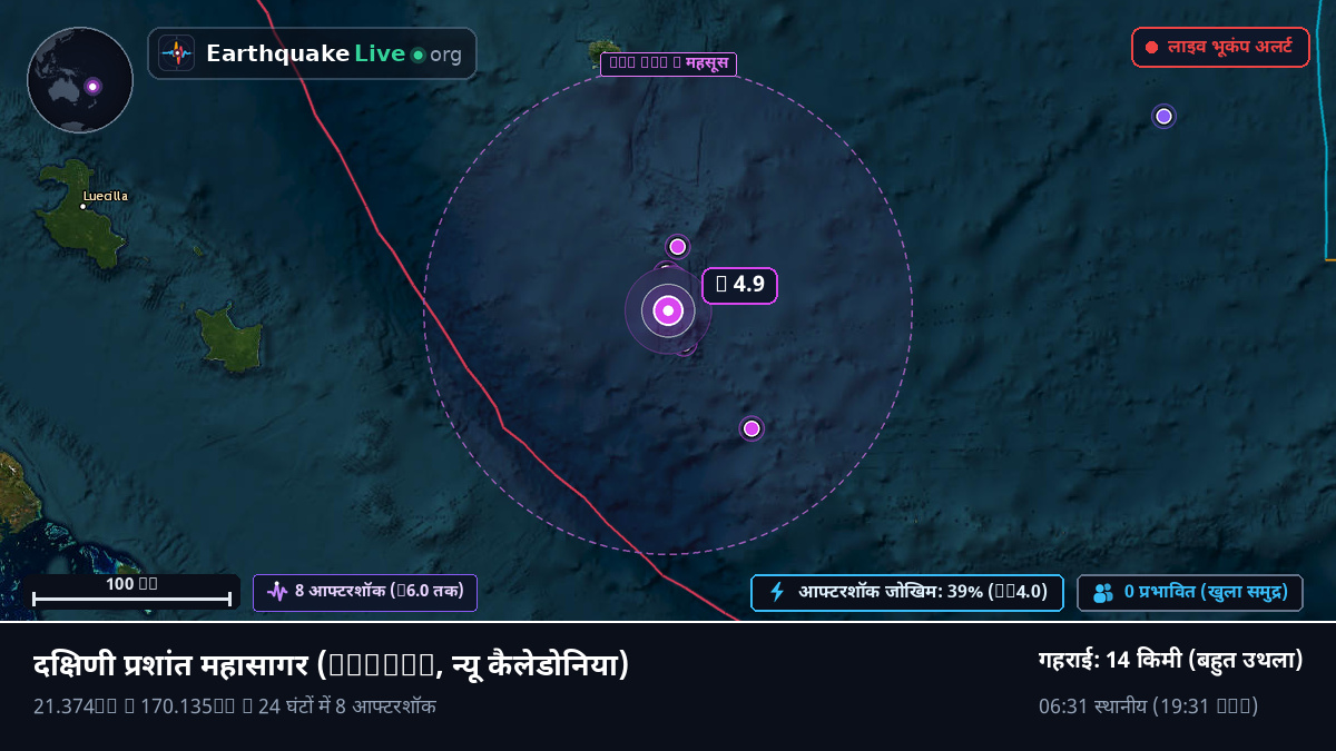 दक्षिणी प्रशांत महासागर (न्यू कैलेडोनिया)