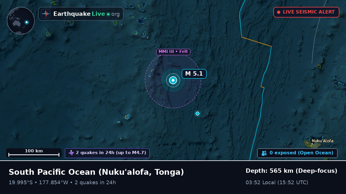 South Pacific Ocean (Tonga)
