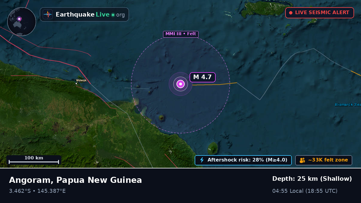 Off the coast of Wewak, Papua New Guinea