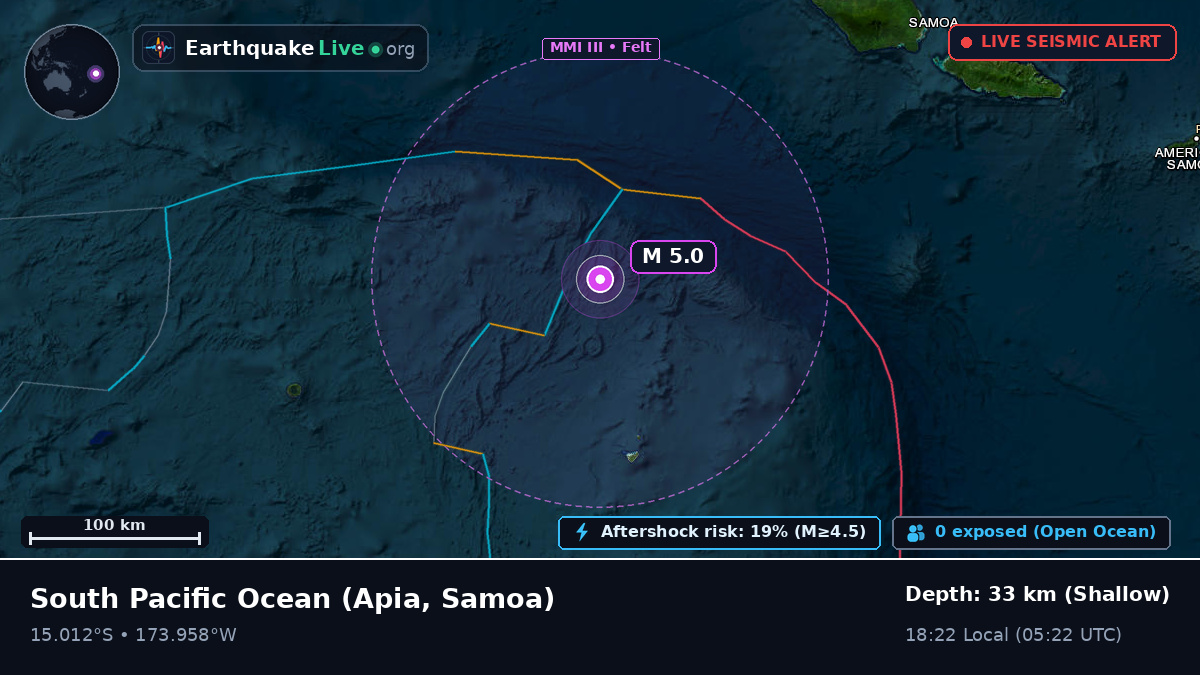 South Pacific Ocean (Samoa)