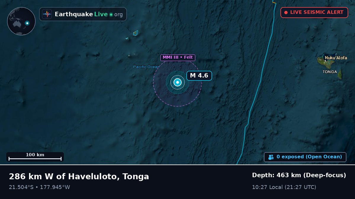 South Pacific Ocean (Tonga)