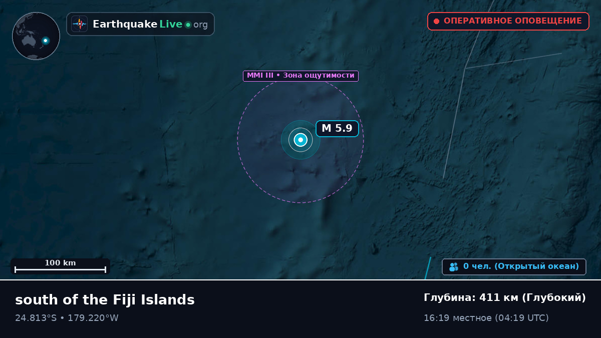 Южная часть Тихого океана (Kermadec Islands)