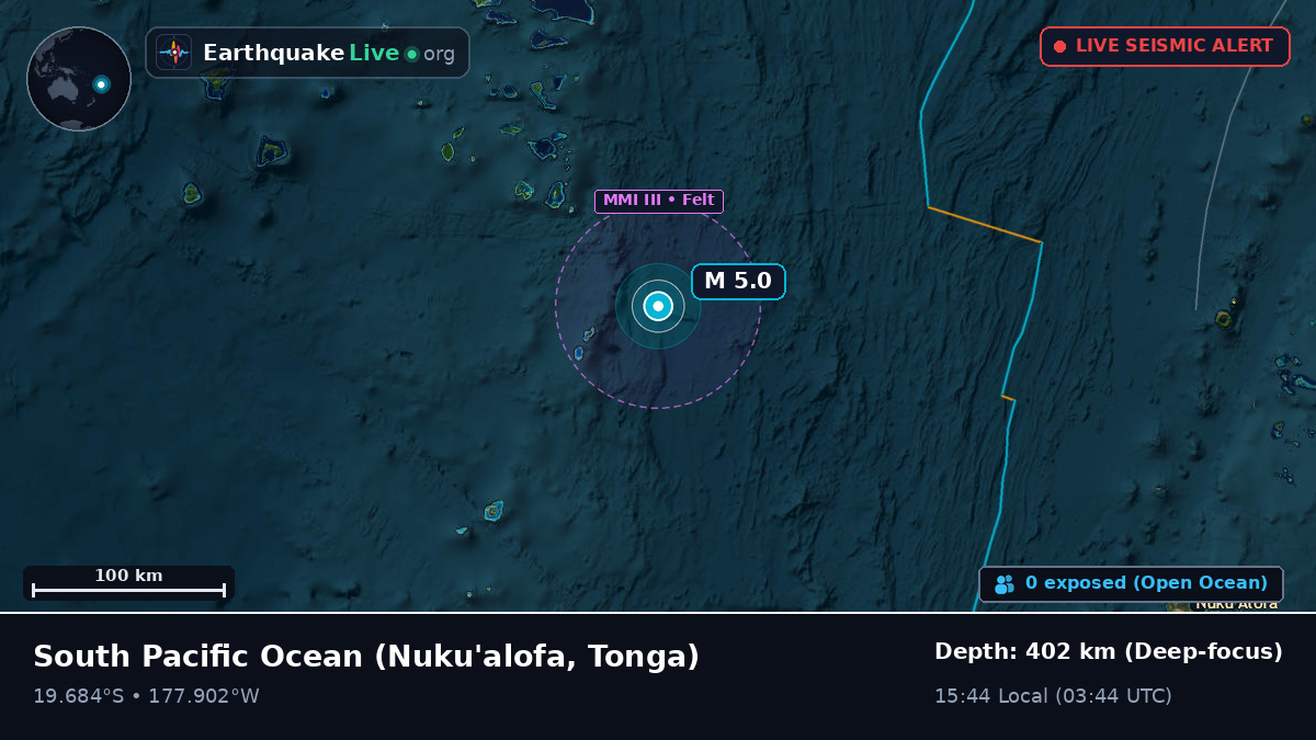 South Pacific Ocean (Tonga)