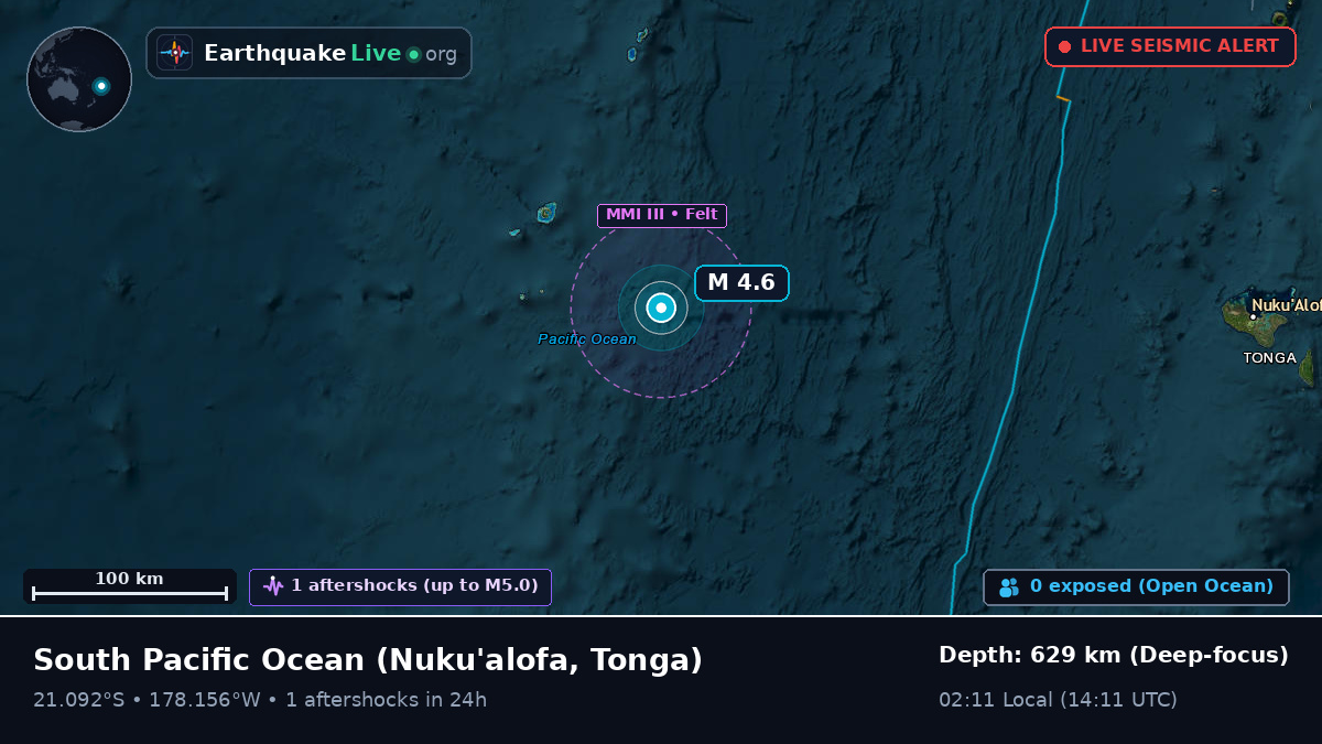 South Pacific Ocean (Tonga)