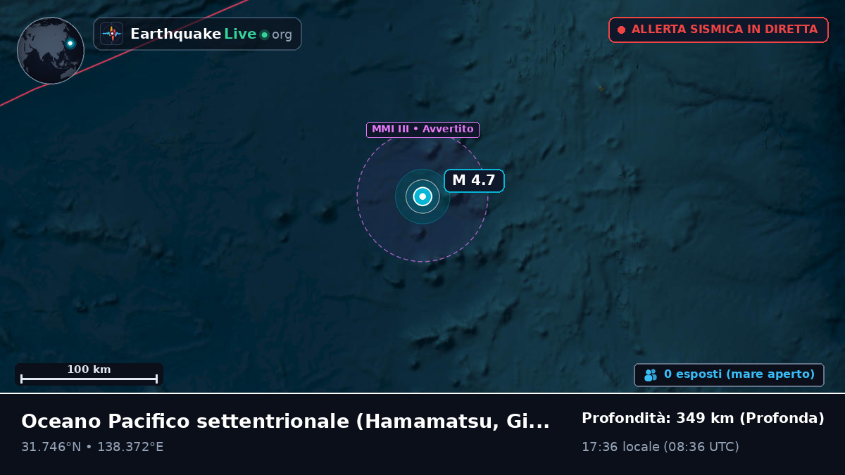 Oceano Pacifico settentrionale (Giappone)