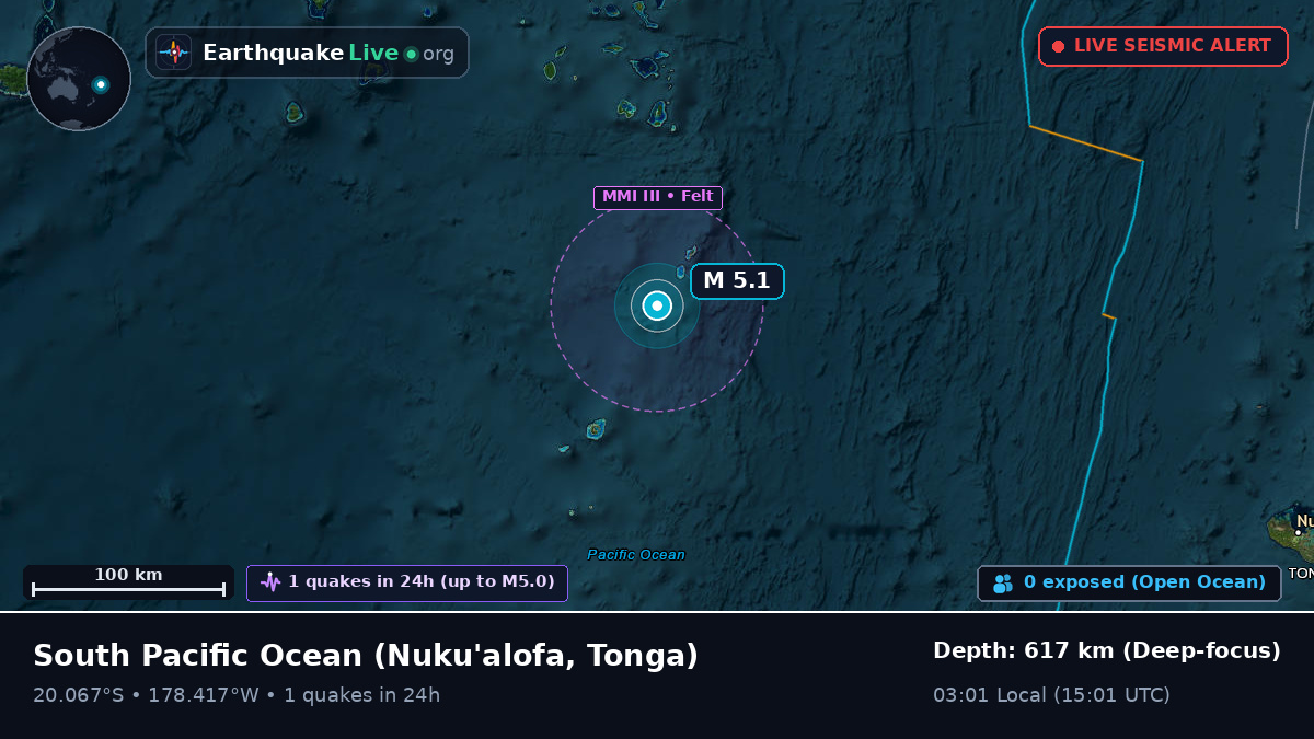 South Pacific Ocean (Tonga)