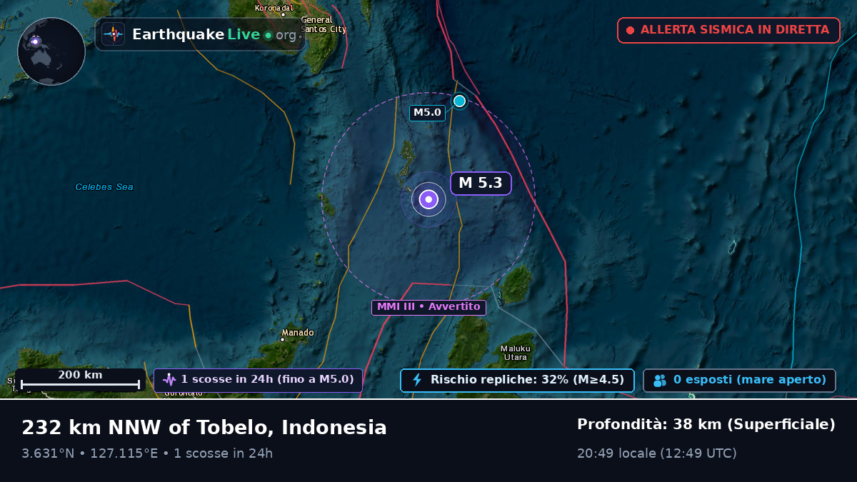 Oceano Pacifico settentrionale (Indonesia)