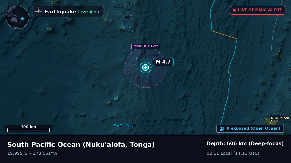 South Pacific Ocean (Tonga)